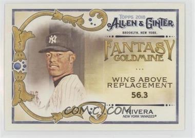 2018 Topps Allen & Ginter's - Fantasy Goldmine #FG-9 - Mariano Rivera