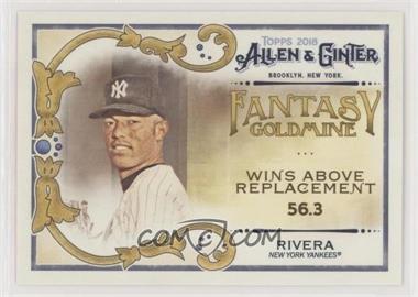 2018 Topps Allen & Ginter's - Fantasy Goldmine #FG-9 - Mariano Rivera