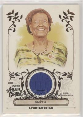 2018 Topps Allen & Ginter's - Full-Size Relics A #FSRA-CSM - Claire Smith