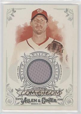 2018 Topps Allen & Ginter's - Full-Size Relics B #FSRB-MH - Max Scherzer