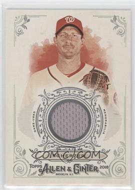 2018 Topps Allen & Ginter's - Full-Size Relics B #FSRB-MH - Max Scherzer