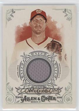 2018 Topps Allen & Ginter's - Full-Size Relics B #FSRB-MH - Max Scherzer