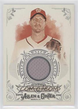 2018 Topps Allen & Ginter's - Full-Size Relics B #FSRB-MH - Max Scherzer