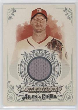 2018 Topps Allen & Ginter's - Full-Size Relics B #FSRB-MH - Max Scherzer