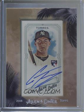 2018 Topps Allen & Ginter's - Mini Framed Autographs #MA-GT - Gleyber Torres [Noted]