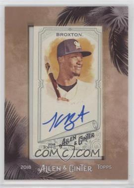 2018 Topps Allen & Ginter's - Mini Framed Autographs #MA-KB - Keon Broxton