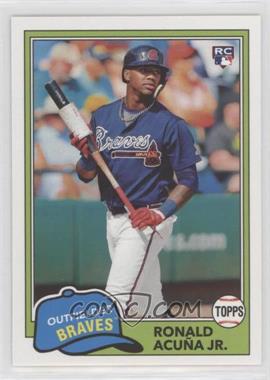 2018 Topps Archives - [Base] #212 - 1981 Design - Ronald Acuña Jr.