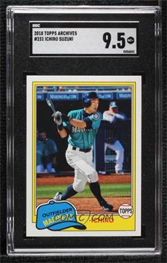 2018 Topps Archives - [Base] #231 - 1981 Design - Ichiro [SGC 9.5 Mint+]