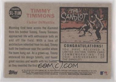 2018 Topps Archives - The Sandlot #SL-TIM - Timmy Timmons - Courtesy of COMC.com