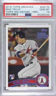 2018 Topps Archives - Topps Rookie History - Purple #_MITR - Mike Trout /150 [PSA 10 GEM MT]