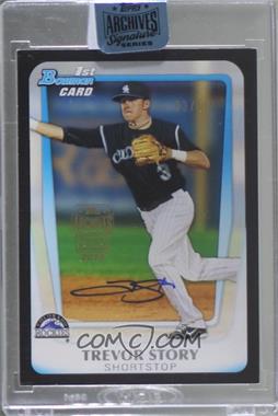 2018 Topps Archives Signature Series Active Player Edition Buybacks - [Base] #11B-BDPP84 - Trevor Story (2011 Bowman Draft Picks and Prospects) /97 [Buyback]