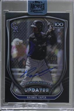 2018 Topps Archives Signature Series Active Player Edition Buybacks - [Base] #15BC-BSURT - Raimel Tapia (2015 Bowman Chrome Scouts Updates) /24 [Buyback]