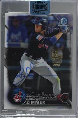 2018 Topps Archives Signature Series Active Player Edition Buybacks - [Base] #16BCD-BCP214 - Bradley Zimmer (2016 Bowman Chrome Draft Prospects) /70 [Buyback]