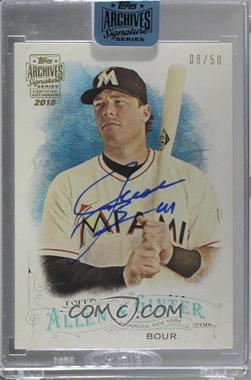 2018 Topps Archives Signature Series Active Player Edition Buybacks - [Base] #16TAG-214 - Justin Bour (2016 Topps Allen & Ginter) /50 [Buyback]