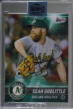 2018 Topps Archives Signature Series Active Player Edition Buybacks - [Base] #17TB-73 - Sean Doolittle (2017 Topps Bunt) /46 [Buyback]