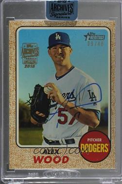 2018 Topps Archives Signature Series Active Player Edition Buybacks - [Base] #17THHN-602 - Alex Wood (2017 Topps Heritage High Number) /48 [Buyback]