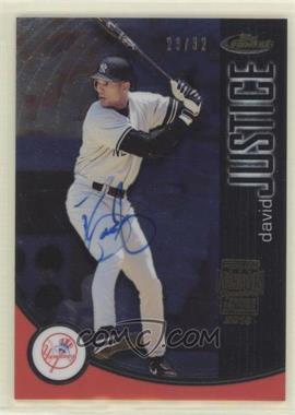 2018 Topps Archives Signature Series Retired Player Edition Buybacks - [Base] #01TF-84 - David Justice (2001 Toipps Finest) /32