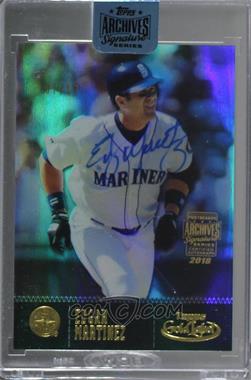 2018 Topps Archives Signature Series Retired Player Edition Buybacks - [Base] #01TGL-27 - Edgar Martinez (2001 Topps Gold Label) /18 [Buyback]