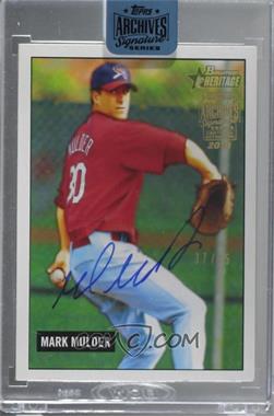2018 Topps Archives Signature Series Retired Player Edition Buybacks - [Base] #05BH-86 - Mark Mulder (2005 Bowman Heritage) /45 [Buyback]
