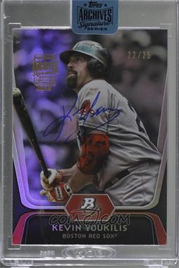 2018 Topps Archives Signature Series Retired Player Edition Buybacks - [Base] #12BP-75 - Kevin Youkilis (2012 Bowman Platinum) /25 [Buyback]