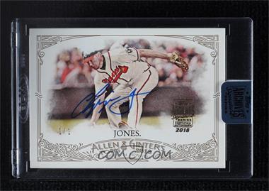 2018 Topps Archives Signature Series Retired Player Edition Buybacks - [Base] #12TAG-33 - Chipper Jones (2012 Topps Allen & Ginter) /1 [Buyback]