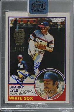 2018 Topps Archives Signature Series Retired Player Edition Buybacks - [Base] #83OPC-208 - Sparky Lyle (1983 O-Pee-Chee) /27 [Buyback]