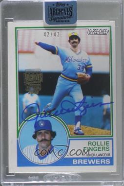 2018 Topps Archives Signature Series Retired Player Edition Buybacks - [Base] #83OPC-35 - Rollie Fingers (1983 O-Pee-Chee) /43 [Buyback]