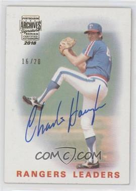 2018 Topps Archives Signature Series Retired Player Edition Buybacks - [Base] #86T-666 - Charlie Hough (1986 Topps) /20