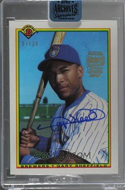 2018 Topps Archives Signature Series Retired Player Edition Buybacks - [Base] #90B-391 - Gary Sheffield (1990 Bowman) /20 [Buyback]