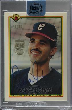 2018 Topps Archives Signature Series Retired Player Edition Buybacks - [Base] #90BT-315 - Ozzie Guillen (1990 Bowman Tiffany) /36 [Buyback]