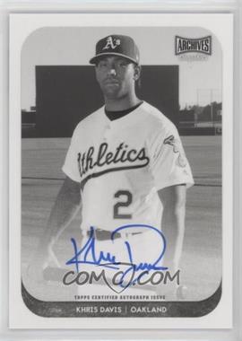 2018 Topps Archives Snapshots - Autographs - Black & White #AS-KD - Khris Davis /25