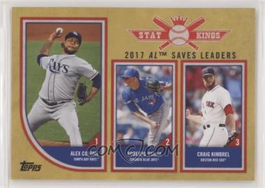 2018 Topps Big League - [Base] - Gold #326 - Stat Kings Trio - Alex Colome, Roberto Osuna, Craig Kimbrel