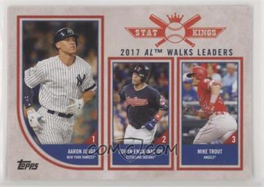 2018 Topps Big League - [Base] #312 - Stat Kings Trio - Aaron Judge, Edwin Encarnacion, Mike Trout