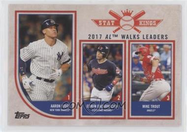 2018 Topps Big League - [Base] #312 - Stat Kings Trio - Aaron Judge, Edwin Encarnacion, Mike Trout