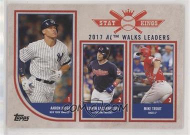 2018 Topps Big League - [Base] #312 - Stat Kings Trio - Aaron Judge, Edwin Encarnacion, Mike Trout