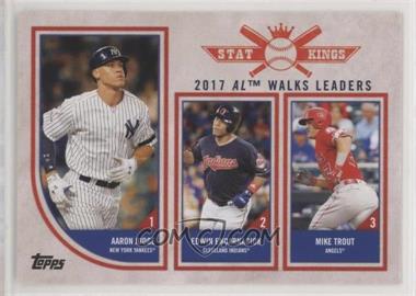 2018 Topps Big League - [Base] #312 - Stat Kings Trio - Aaron Judge, Edwin Encarnacion, Mike Trout