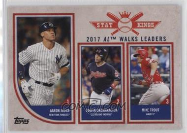 2018 Topps Big League - [Base] #312 - Stat Kings Trio - Aaron Judge, Edwin Encarnacion, Mike Trout