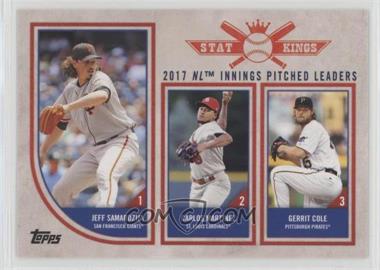 2018 Topps Big League - [Base] #327 - Stat Kings Trio - Jeff Samardzija, Carlos Martinez, Gerrit Cole