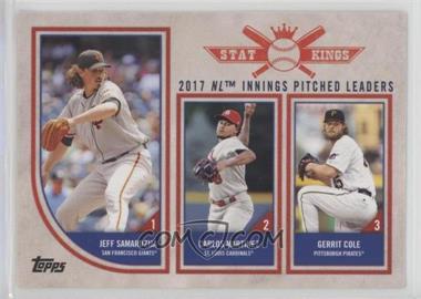 2018 Topps Big League - [Base] #327 - Stat Kings Trio - Jeff Samardzija, Carlos Martinez, Gerrit Cole