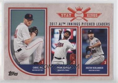 2018 Topps Big League - [Base] #328 - Stat Kings Trio - Chris Sale, Ervin Santana, Justin Verlander