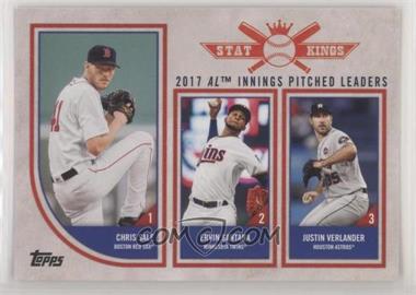 2018 Topps Big League - [Base] #328 - Stat Kings Trio - Chris Sale, Ervin Santana, Justin Verlander