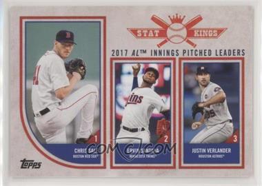 2018 Topps Big League - [Base] #328 - Stat Kings Trio - Chris Sale, Ervin Santana, Justin Verlander