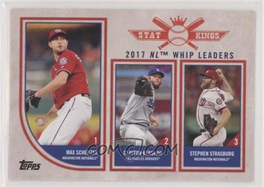 2018 Topps Big League - [Base] #329 - Stat Kings Trio - Max Scherzer, Clayton Kershaw, Stephen Strasburg