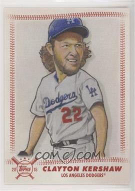 2018 Topps Big League - Star Caricatures - Reproductions #SCR-CK - Clayton Kershaw