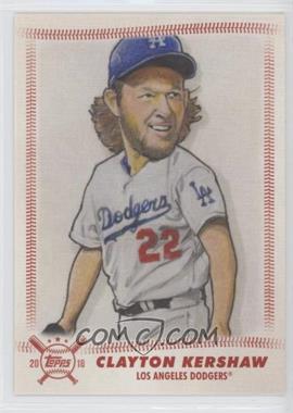 2018 Topps Big League - Star Caricatures - Reproductions #SCR-CK - Clayton Kershaw