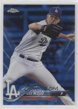 2018 Topps Chrome - [Base] - Blue Wave Refractor #39 - Alex Wood /75