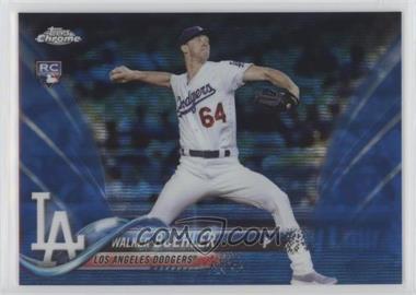 2018 Topps Chrome - [Base] - Blue Wave Refractor #71 - Walker Buehler /75