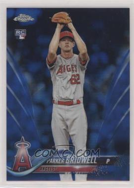 2018 Topps Chrome - [Base] - Blue Wave Refractor #77 - Parker Bridwell /75