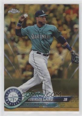 2018 Topps Chrome - [Base] - Gold Wave Refractor #52 - Robinson Cano /50