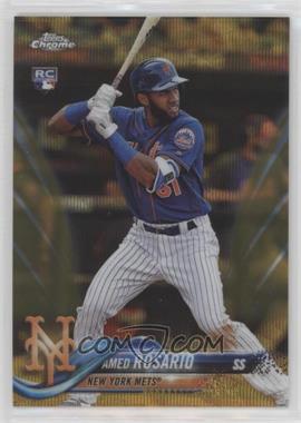 2018 Topps Chrome - [Base] - Gold Wave Refractor #60 - Amed Rosario /50